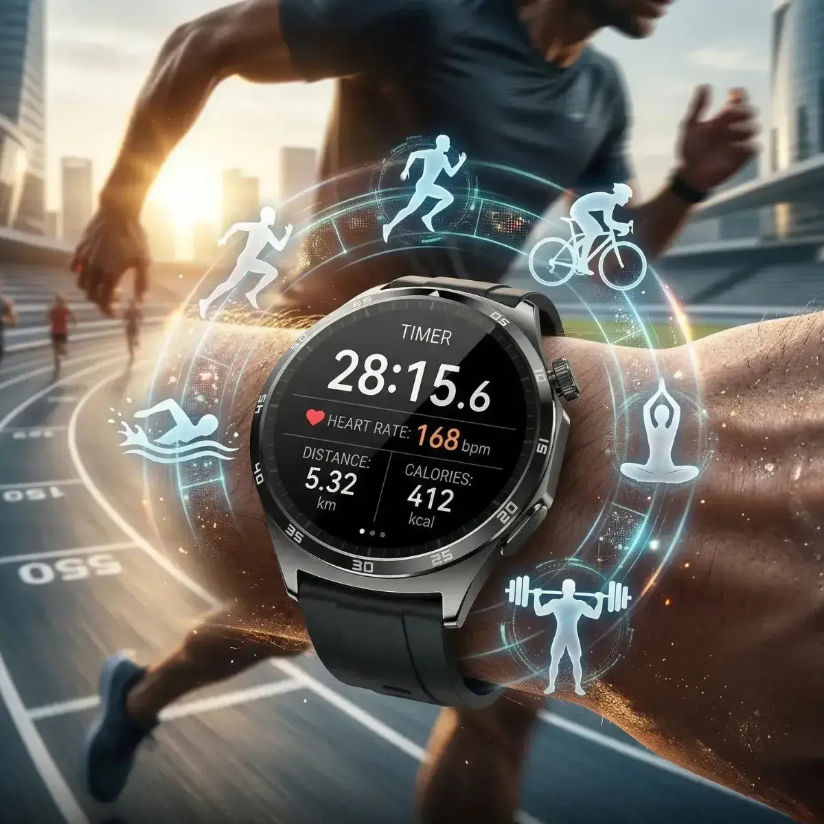 Tryby sportowe smartwatcha